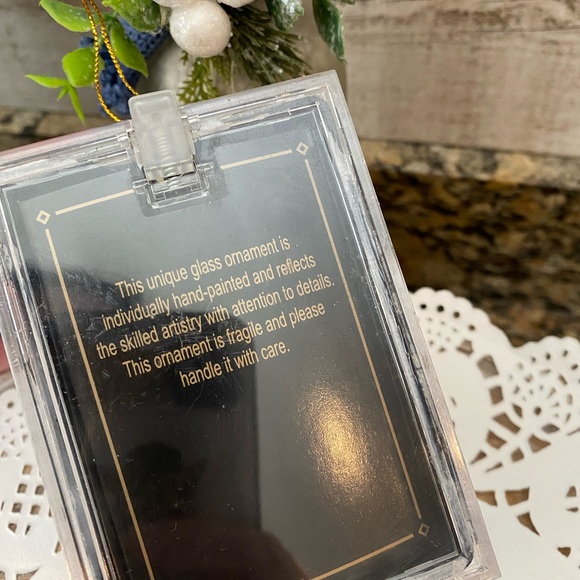 🆕☃️ HANDCRAFTED GLASS “SNOWMAN“ ORNAMENT. BRAND NEW IN PLASTIC CONTAINER. - Picture 5 of 7